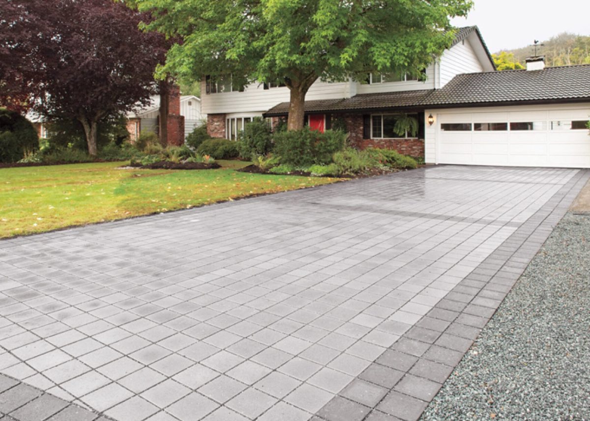 Paver driveway